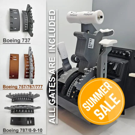 NEW! ProDeskSim Full Boeing (737/757/767/777/787-8/9/10) Advanced Full Package for Honeycomb Bravo and Flight simulator add on