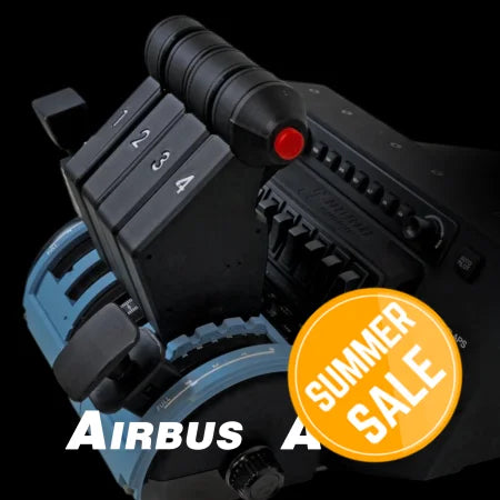 NEW! ProDeskSim Airbus A380 Advanced - 4 engine - throttle addon pack for Honeycomb Bravo, FBW A380, Flight simulator