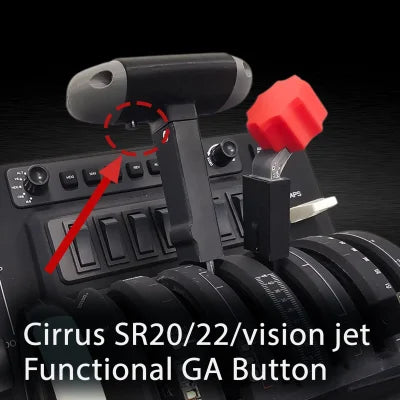 Cirrus SR20/22/vision jet throttle for Honeycomb Bravo FS2020, Xplane, p3d. with mixture lever