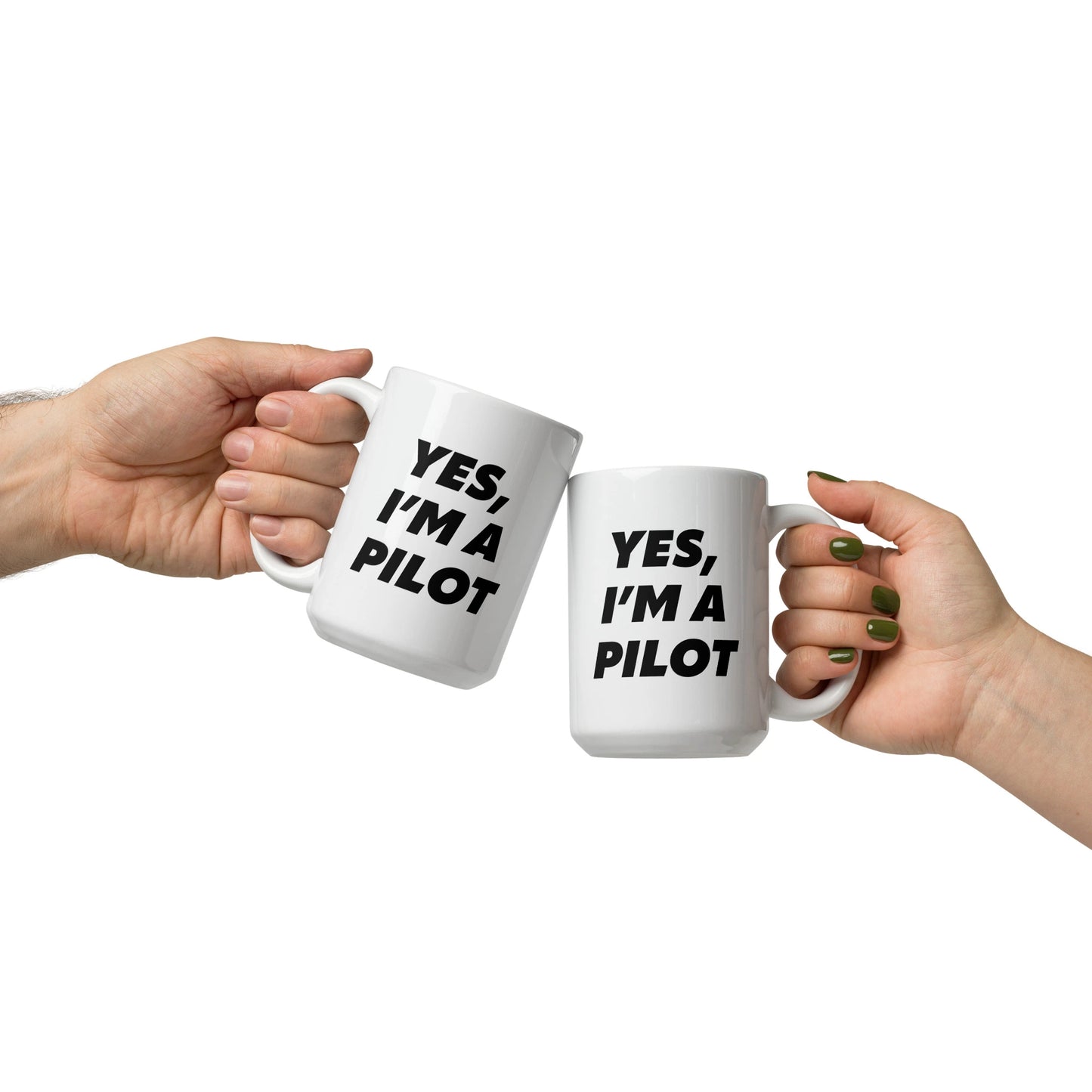 Aviator Gift Idea - Yes, I'm a Pilot Ceramic Mug