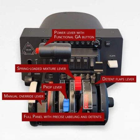 NEW! ProDeskSim TBM 850 V2 throttle quadrant mod addon for the honeycomb bravo