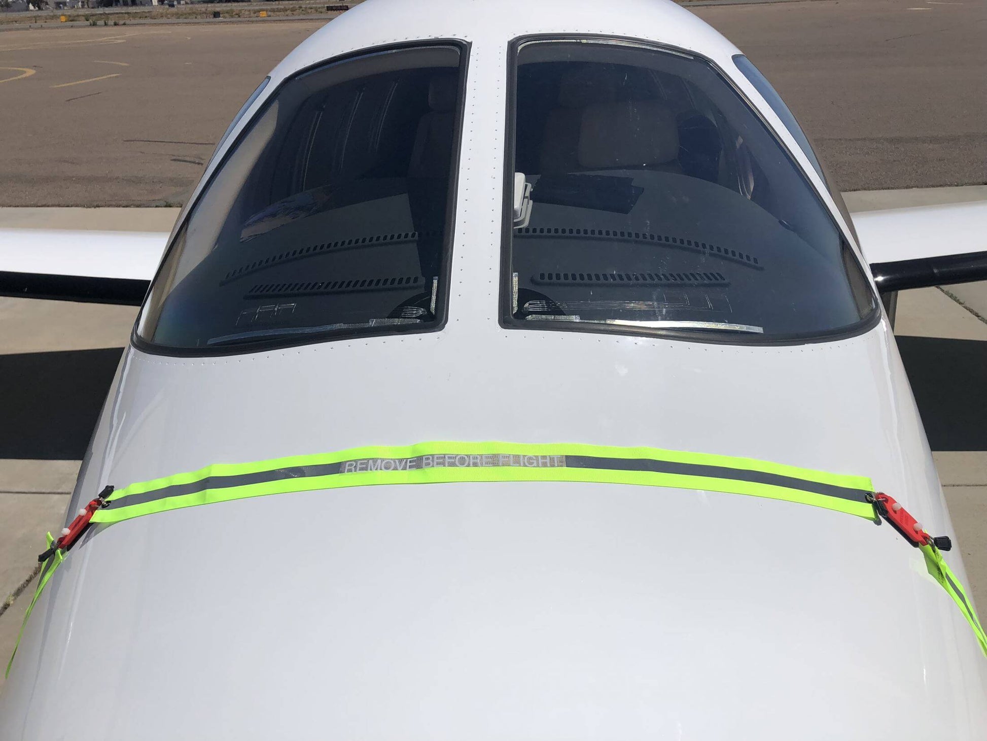 Eclipse static port covers with nose streamer